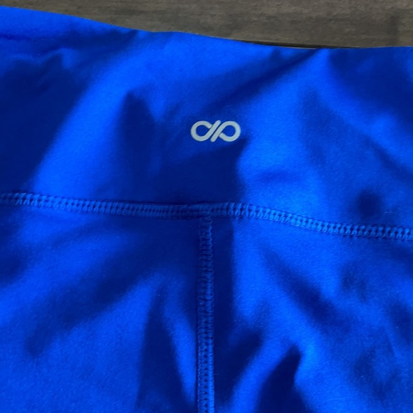 Gorgeous Blue with black mesh leggings - Picture 4 of 5